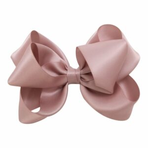 MOLLY - 5 cm. Sløjfe - Silke Satin - Støvet Rosa