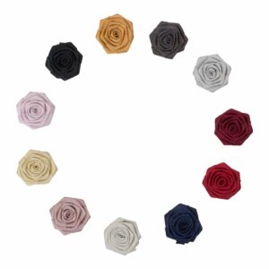 ANNABELLE - 4,5 cm. Rose - Glitter Satin