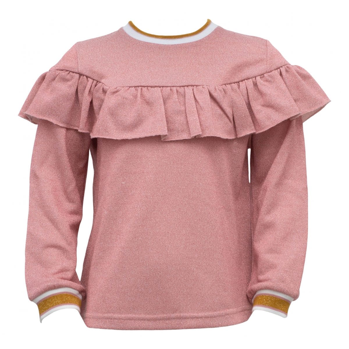 Amalie Bluse Rosa glitterstof I Little Wonders