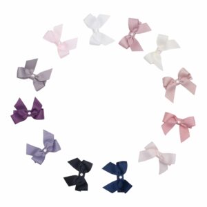 ELVIRA - 5 cm. Sløjfe m/sten - Grosgrain