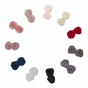 ERIKA - 5 cm. Dobbelt Rose - Grosgrain