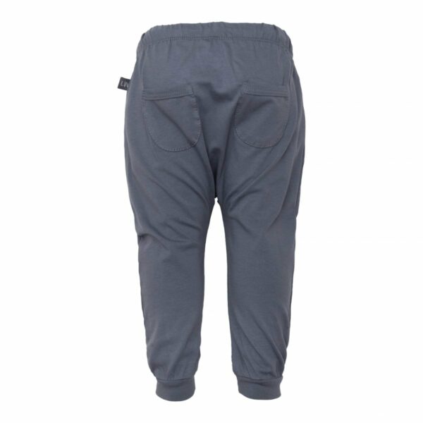 Grey baggy pants back | ADAM - Brune Baggy Bukser m/lomme