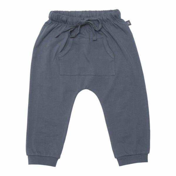 Grey baggy pants front 1 | Koksgrå baggy bukser med lommer til drenge