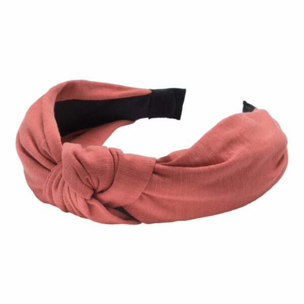 Headband Teracotta Jersey | Hårbøjle med jersey stof i teracotta farvet stof fra Little Wonders