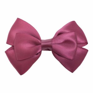ISABELLA - 7 cm. Sløjfe - Silke Satin - Victorian Rose