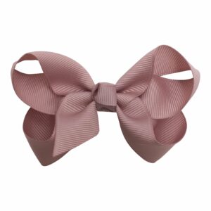KAMILLE – 5 cm. Sløjfe - Grosgrain - Støvet Rosa