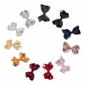 KORNELIA - 8 cm. Sløjfe - Glitter Satin