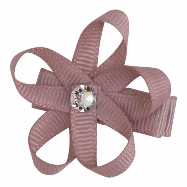INGRID - 4 cm. Blomst m/sten - Grosgrain - SS - Image 2