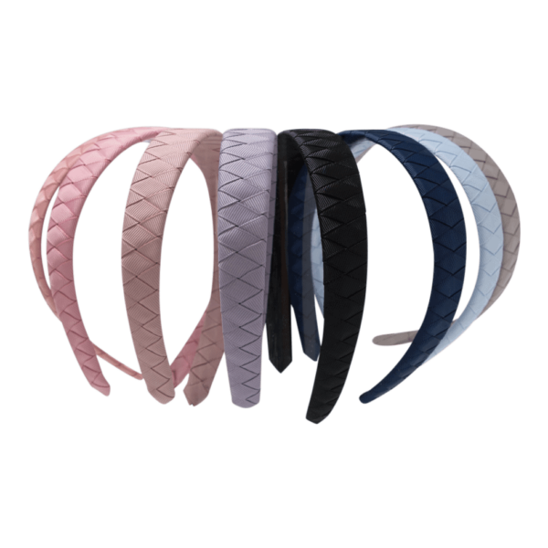 VICTORIA - Bred Flettet Hårbøjle - Grosgrain