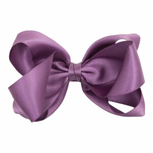 MOLLY - 5 cm. Sløjfe - Silke Satin - Amethyst