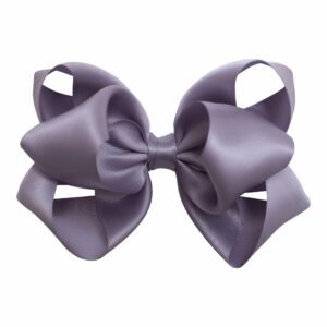 MOLLY - 5 cm. Sløjfe - Silke Satin - Støvet Lilla