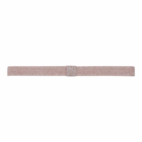 OLIVIA - Elastik Hårbånd til sløjfer - Støvet Rosa Glitter #146G