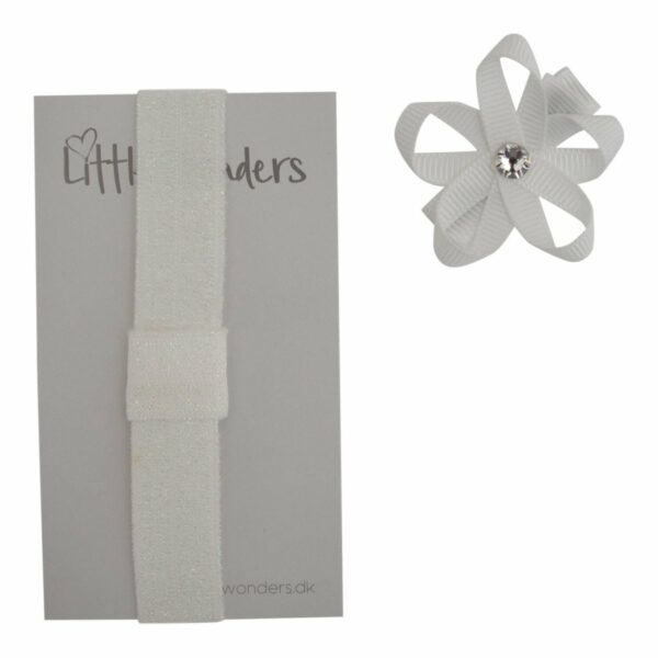 INGRID - 4 cm. Blomst m/sten - Grosgrain - Image 2