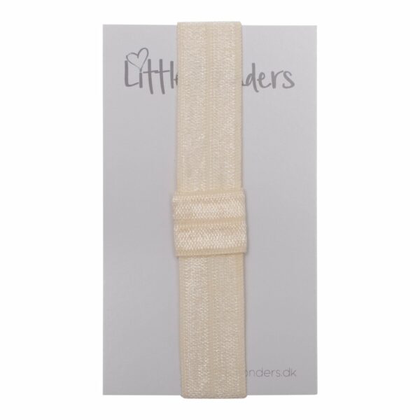 OLIVIA - Elastik Hårbånd til sløjfer - Antique Hvid #028 - Image 2