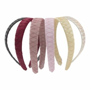 VICTORIA - Bred Flettet Hårbøjle - Glitter Satin