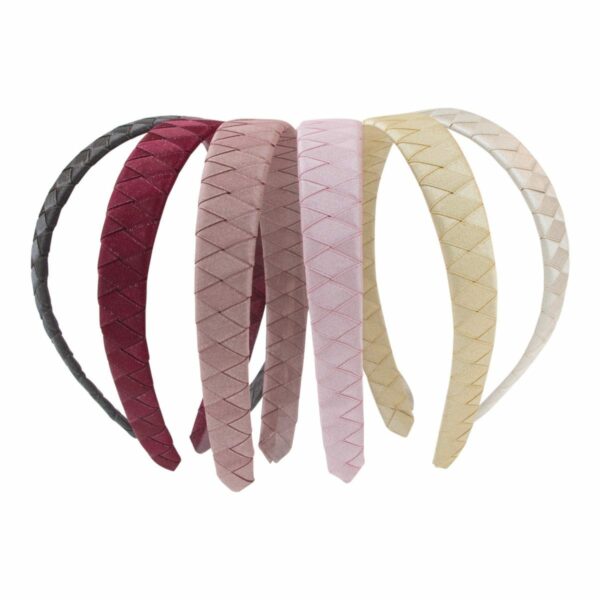 VICTORIA - Bred Flettet Hårbøjle - Glitter Satin