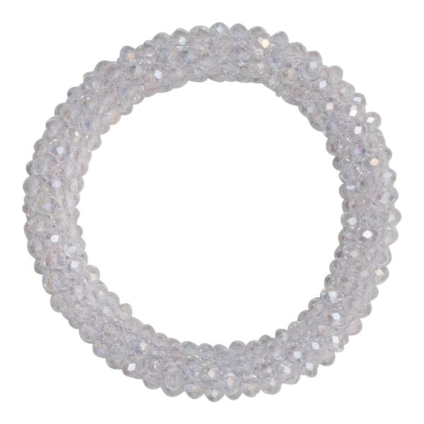CR1 7522 1 | Krystal hvidt LW glitter perle armbånd