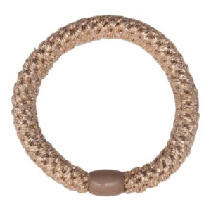 KELLY - Beige Glitter Hår Elastik #36