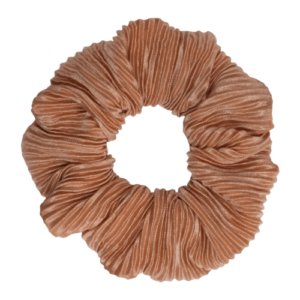 Josse - Beige Plissé Scrunchie