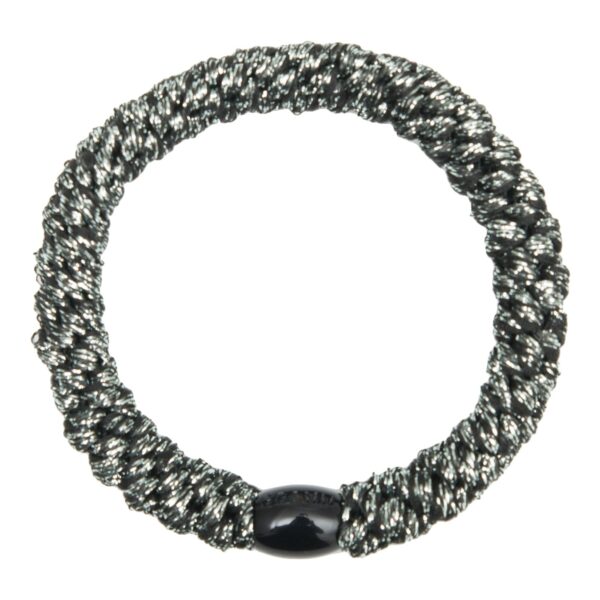 GGRR Dark Grey glitter Elastic NY | KELLY - Koksgrå Glitter Hår Elastik #413