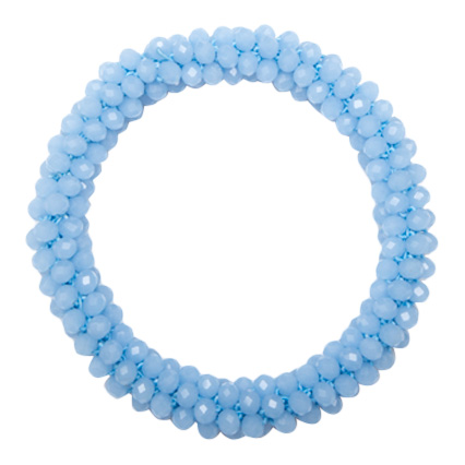 Perle armbånd i lyseblå