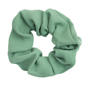 Twill vævet scrunchie i græs grøn