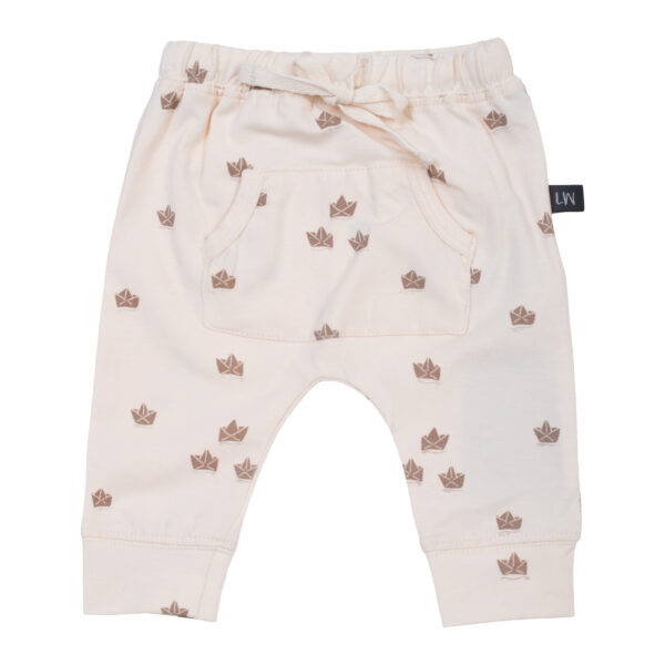 Adam Newborn Baggy Pants i ginger boat print