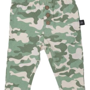 SS21 Andy Newborn Leggings i green camou print