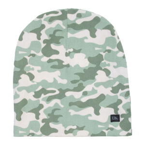SS21 Andy Beanie hue i green camou print