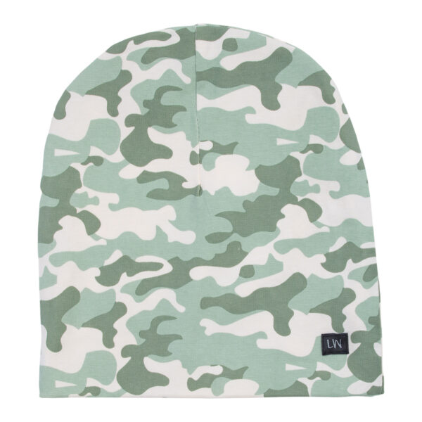 SS21 Andy Beanie hue i green camou print