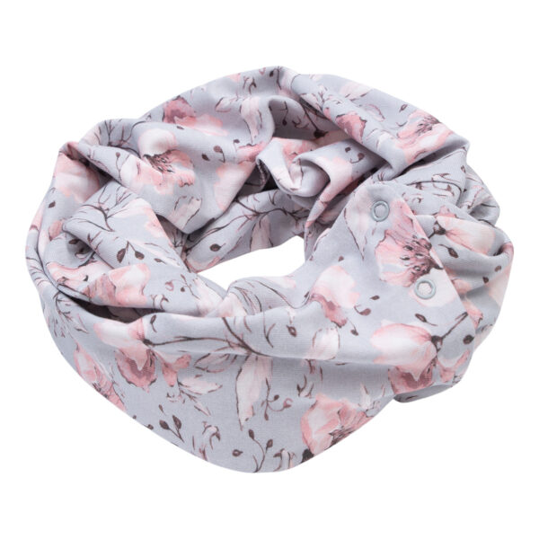 Anna20Spring20Flaewer20Tube20Scarf | SS21 Anna Tube tærklæde med tryk knapper i spring flower print