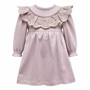 Carma Antique Rose Glitter bodykjole med blonde