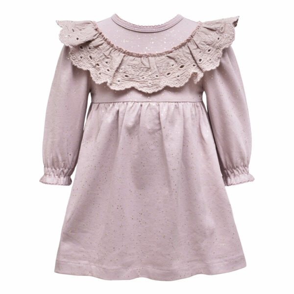 Carma Antique Rose Glitter bodykjole med blonde