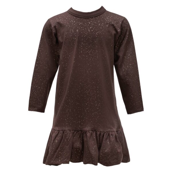 AW21 Truffle / glitter Lola kjole med sløjfe