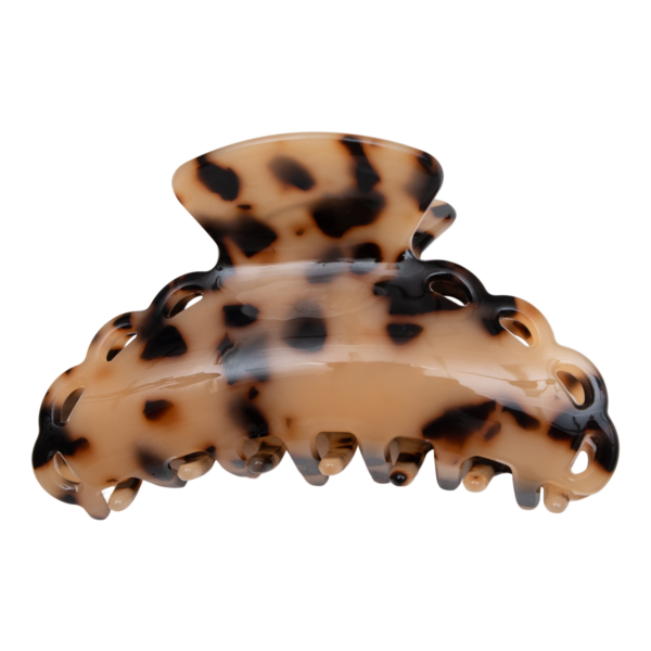 9520cm Haarklemme 6 | SOFIA - 9,5 cm. Leopard Hårklemme m/kant