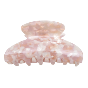 MAYA - 9,8 cm. Lyserød Marble Hårklemme