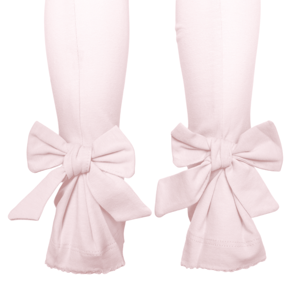 SS22 Pearl pink Afrodite leggings med sløjfe - Image 2