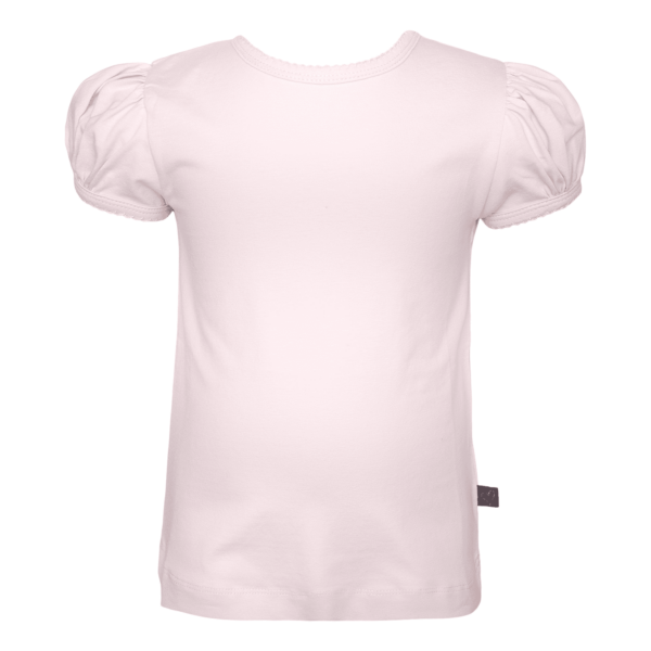 Pearl Pink Harper T-Shirt med pufærmer