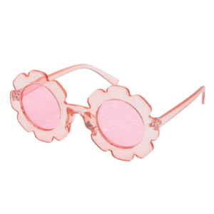 Paris - Klar Pink Blomster Solbriller til børn 2-8 år