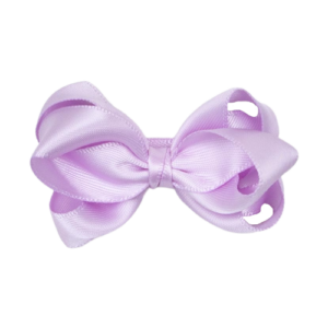 MOLLY - 5 cm. Sløjfe - Silke Satin - Light Orchid